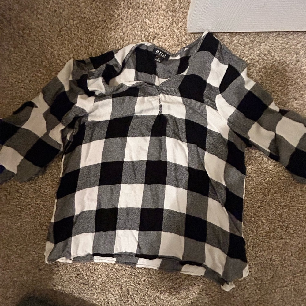 cute and flowy plaid top